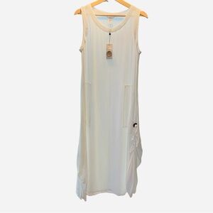 NWT Kaktus White Patio Sleeveless Dress